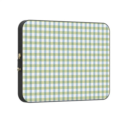 Pastel Picnic | Blue & Green Gingham Laptop Case