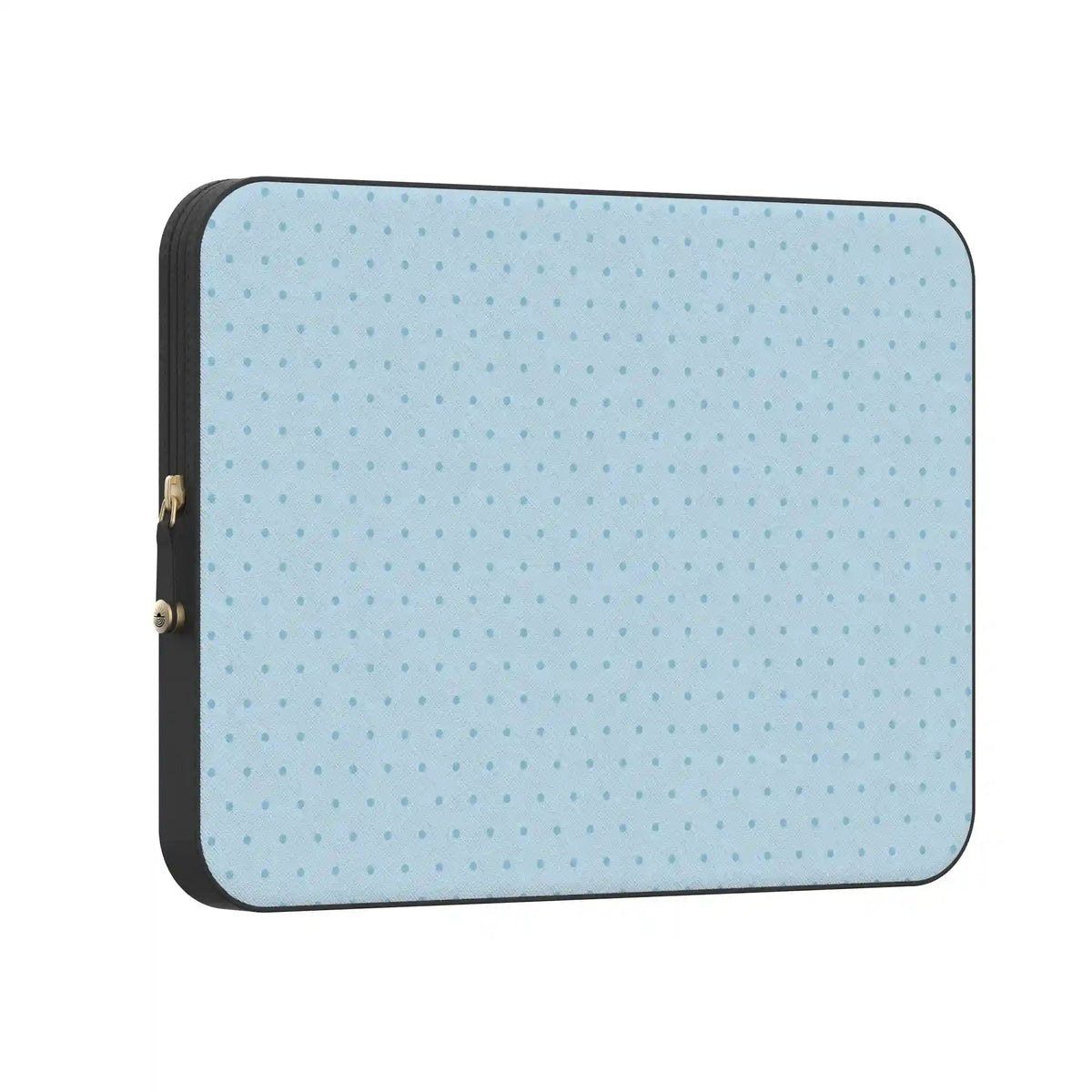 On the Dot | Blue Monochrome Polka Dot Laptop Case