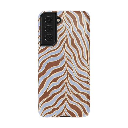 Untamed | Brown & Blue Zebra Case