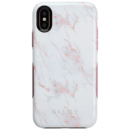 Subtle Blush | White and Pink Marble Case