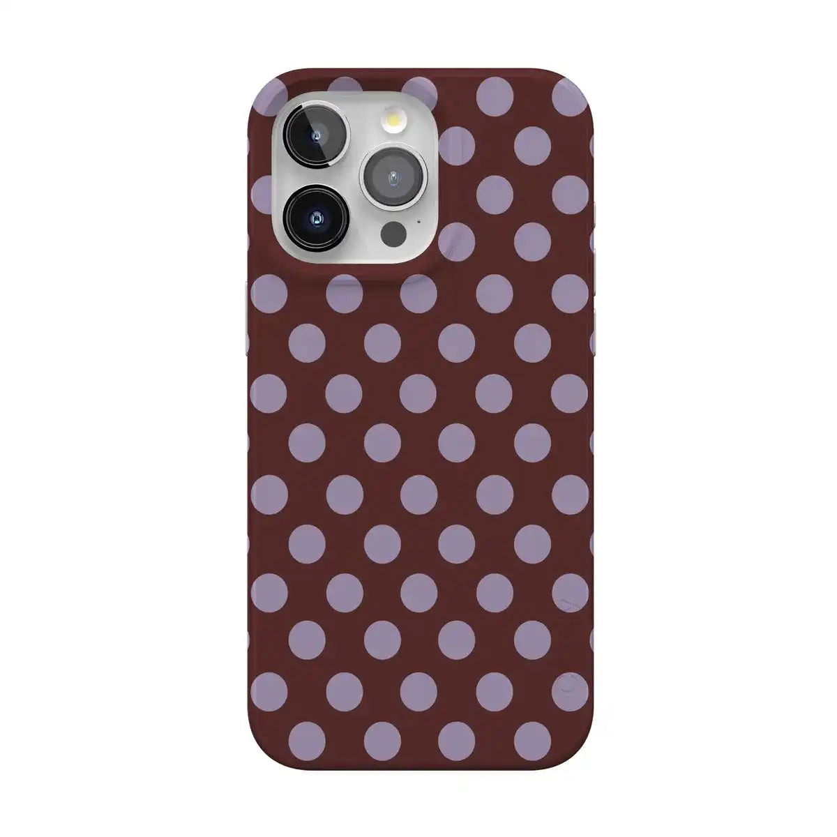 Spotted in SoHo | Burgundy Polka Dot Case