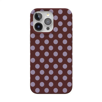 Spotted in SoHo | Burgundy Polka Dot Case