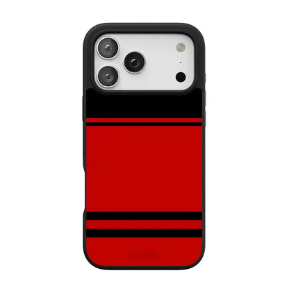 Storm Warning | Black & Red Stripes Case