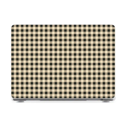 Cedar Lane | Black & Cream Gingham Laptop Shell