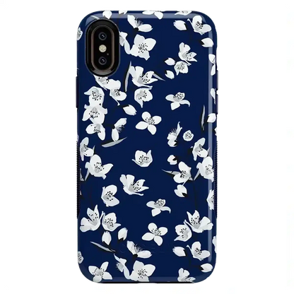 Floral Forest | Navy Cherry Blossom Floral Case