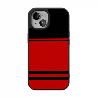 Storm Warning | Black & Red Stripes Case