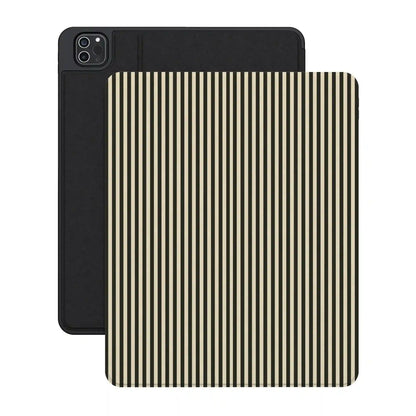 Stripes and the City | Black Pinstripes iPad Case