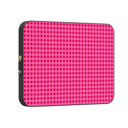 Sweet Jam | Hot Pink Gingham Laptop Case