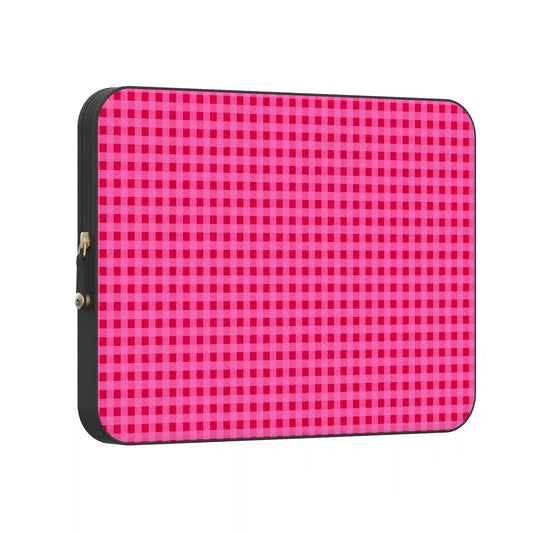 Sweet Jam | Hot Pink Gingham Laptop Case