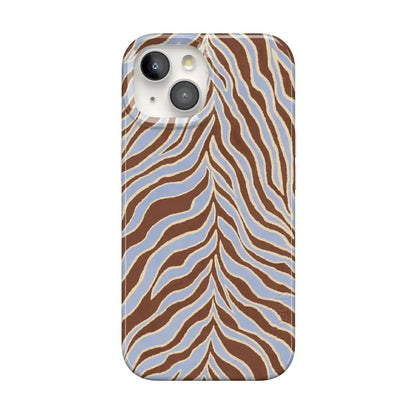 Untamed | Brown & Blue Zebra Case