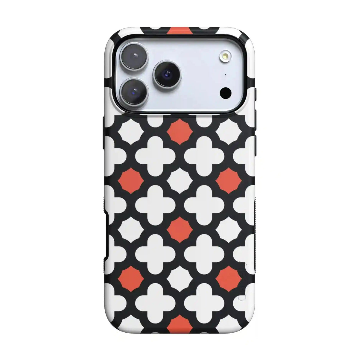 Red Lattice Tile | High Contrast Design Case