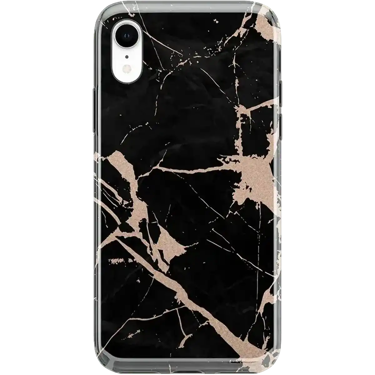 Hidden Gem | Rose Gold and Black Marble Case