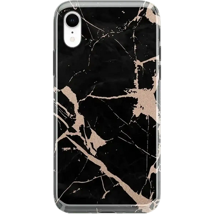 Hidden Gem | Rose Gold and Black Marble Case