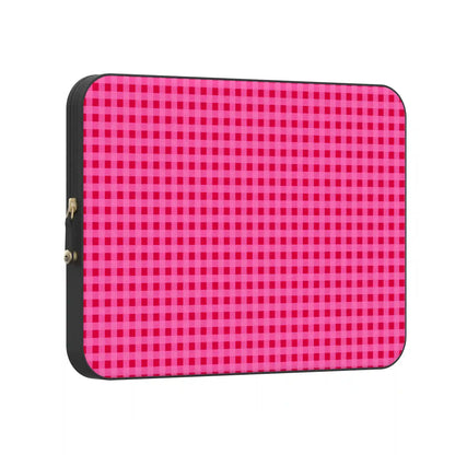 Sweet Jam | Hot Pink Gingham Laptop Case