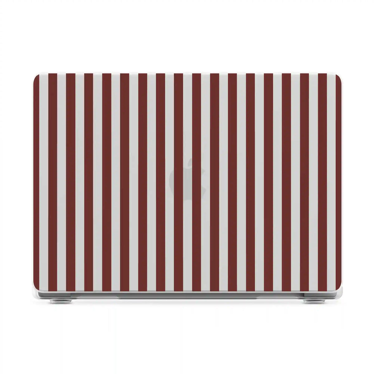 Sunday in Brooklyn | Burgundy Stripes Laptop Shell