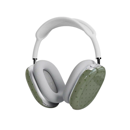 On the Dot | Olive Green Polka Dot AirPods Max Case