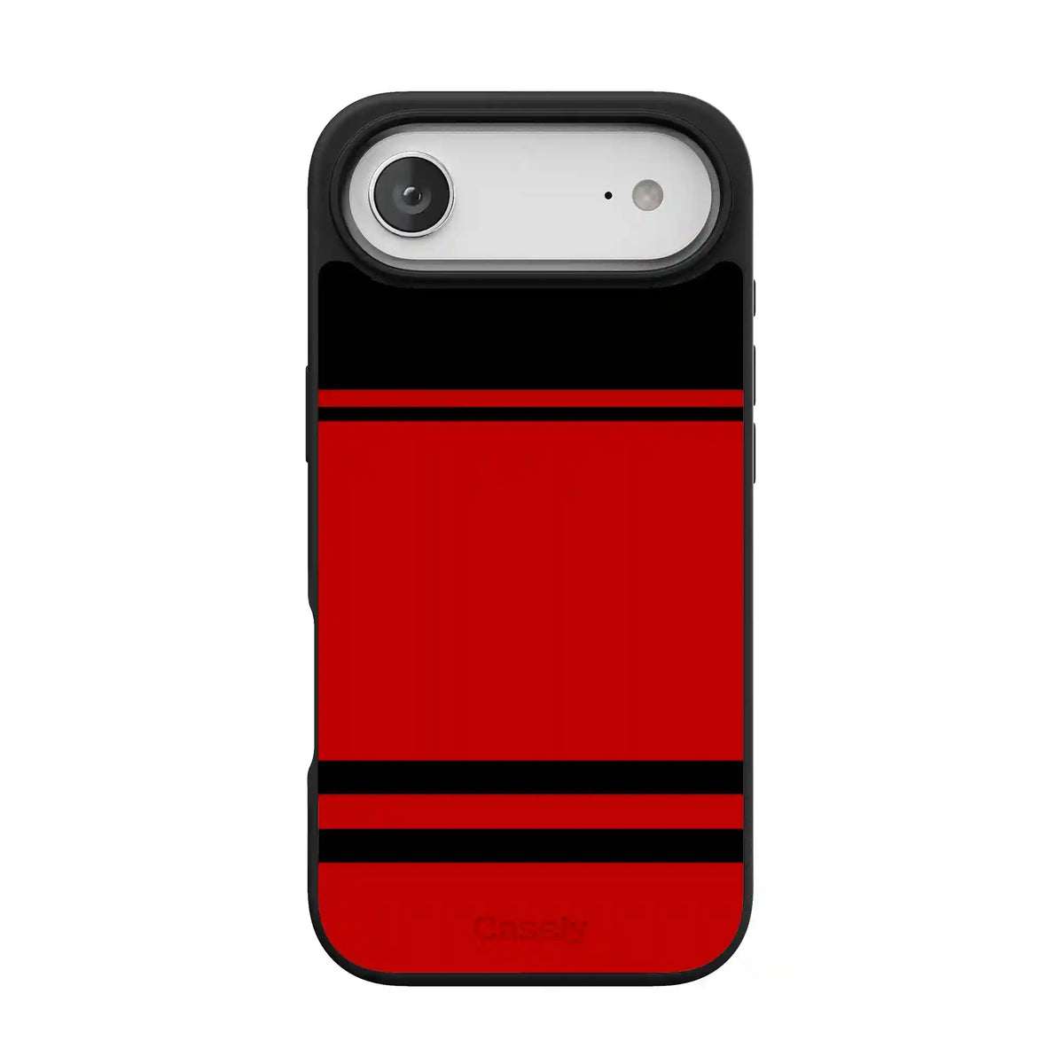 Storm Warning | Black & Red Stripes Case