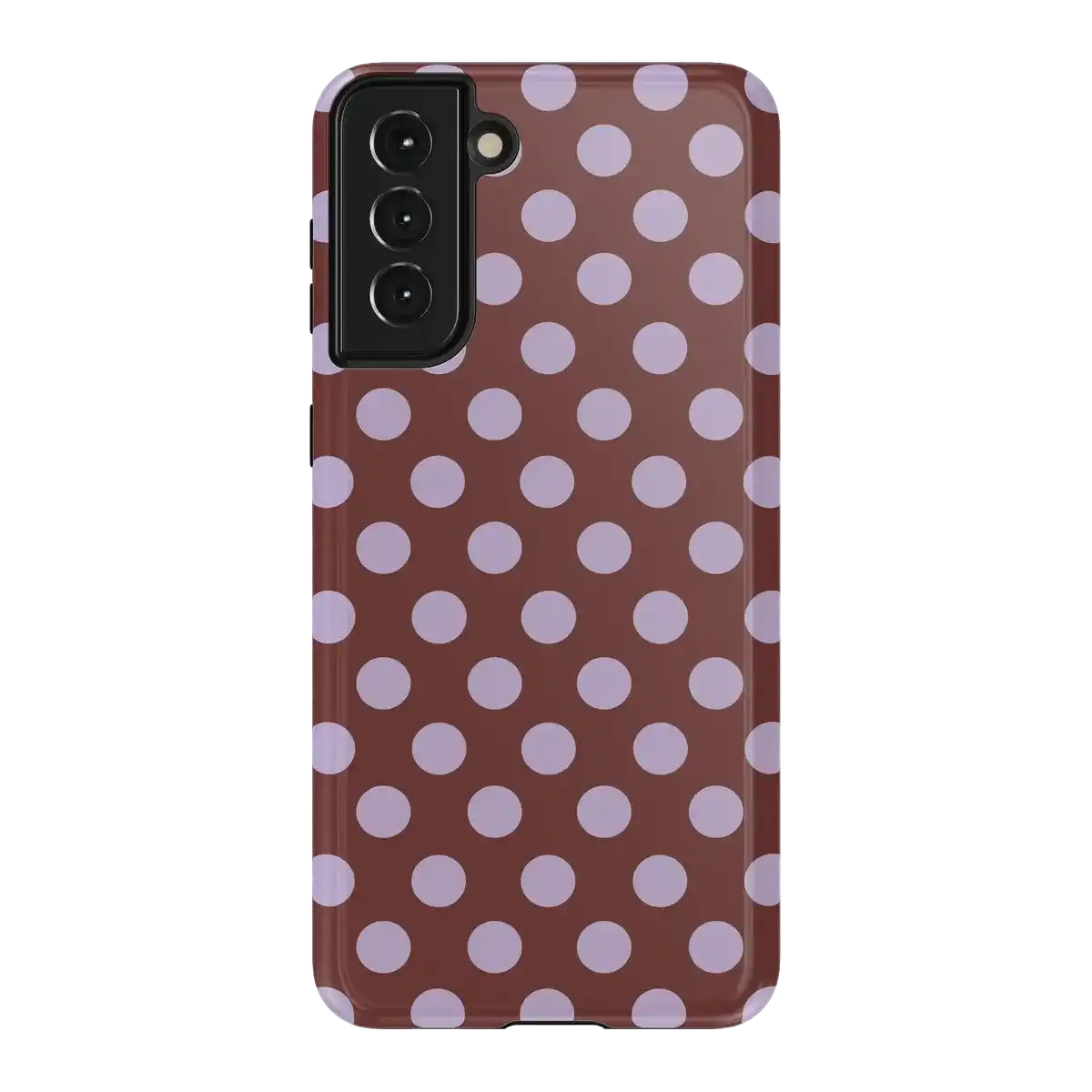 Spotted in SoHo | Burgundy Polka Dot Case