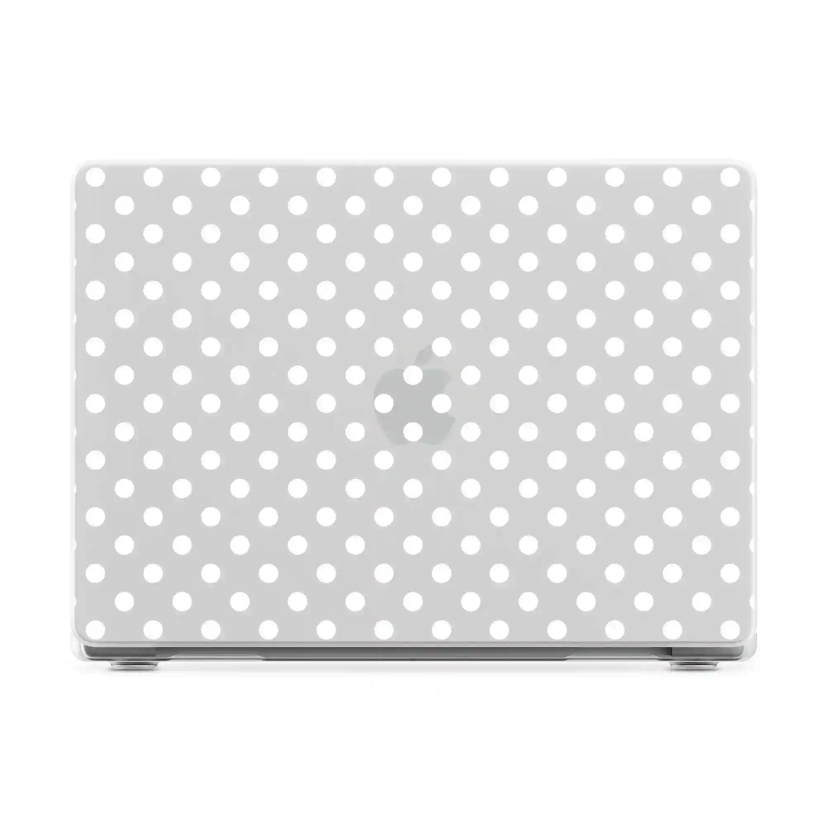 Spotted in SoHo | White Polka Dot Laptop Shell