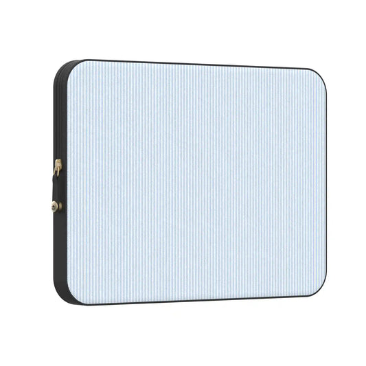 Stripes and the City | Light Blue Pinstripe Laptop Case