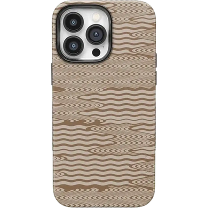 Mocha Ripple | Brown Waves Case