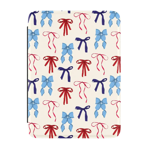 American Girlie | Red White & Blue Bows Kindle Case