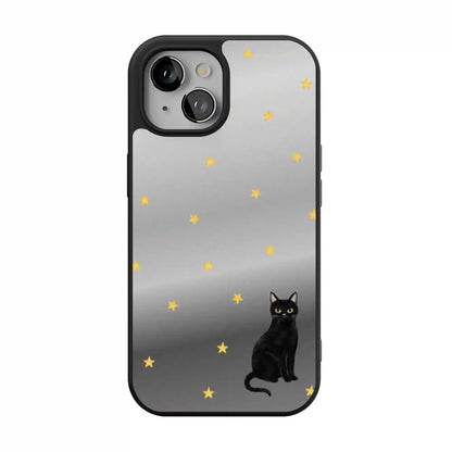 Black Meow-gic | Mirrored Cat Case