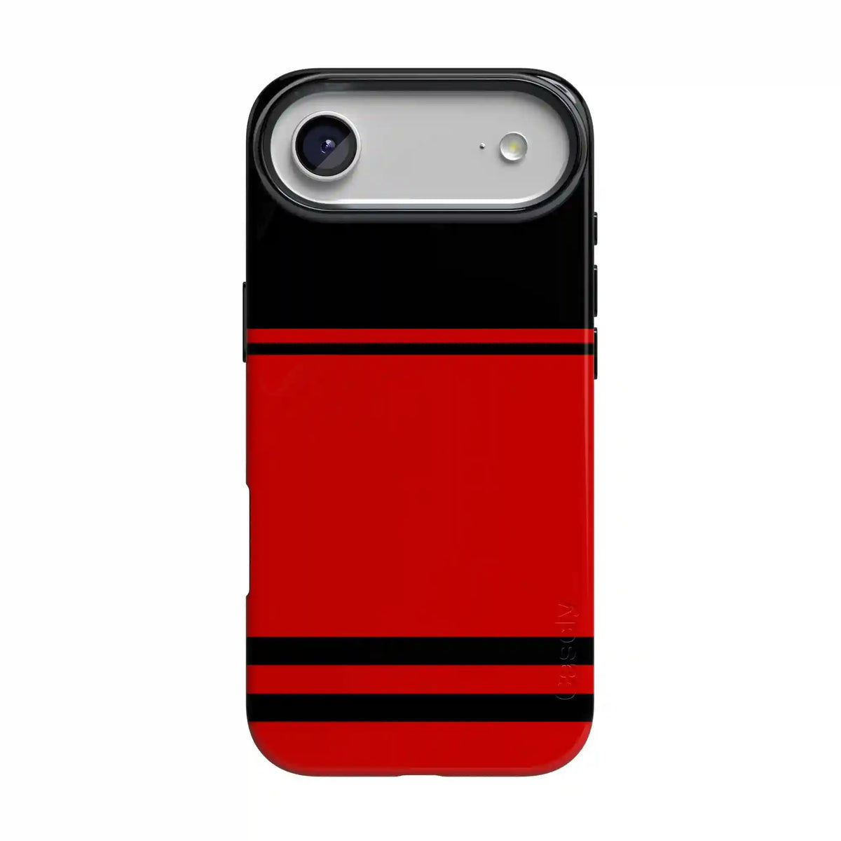 Storm Warning | Black & Red Stripes Case