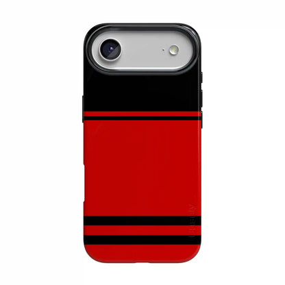 Storm Warning | Black & Red Stripes Case
