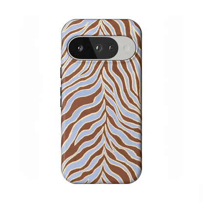 Untamed | Brown & Blue Zebra Case