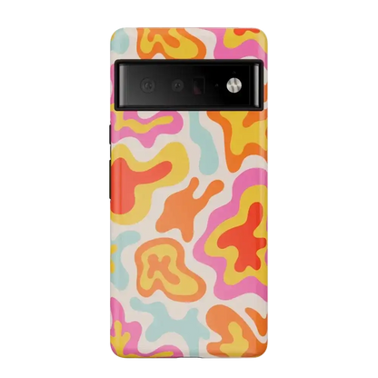 Tropical Color Splash | Abstract Retro Google Pixel Case