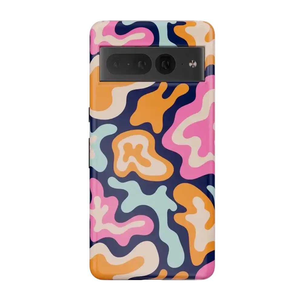 Midnight Color Splash | Abstract Retro Google Pixel Case