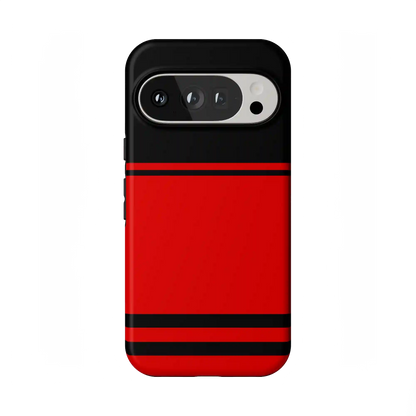 Storm Warning | Black & Red Stripes Case