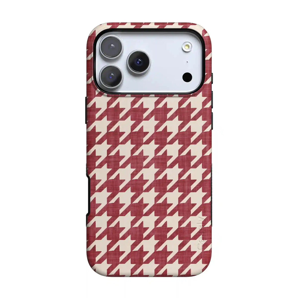 Scarlet Stitch | Red Houndstooth Case