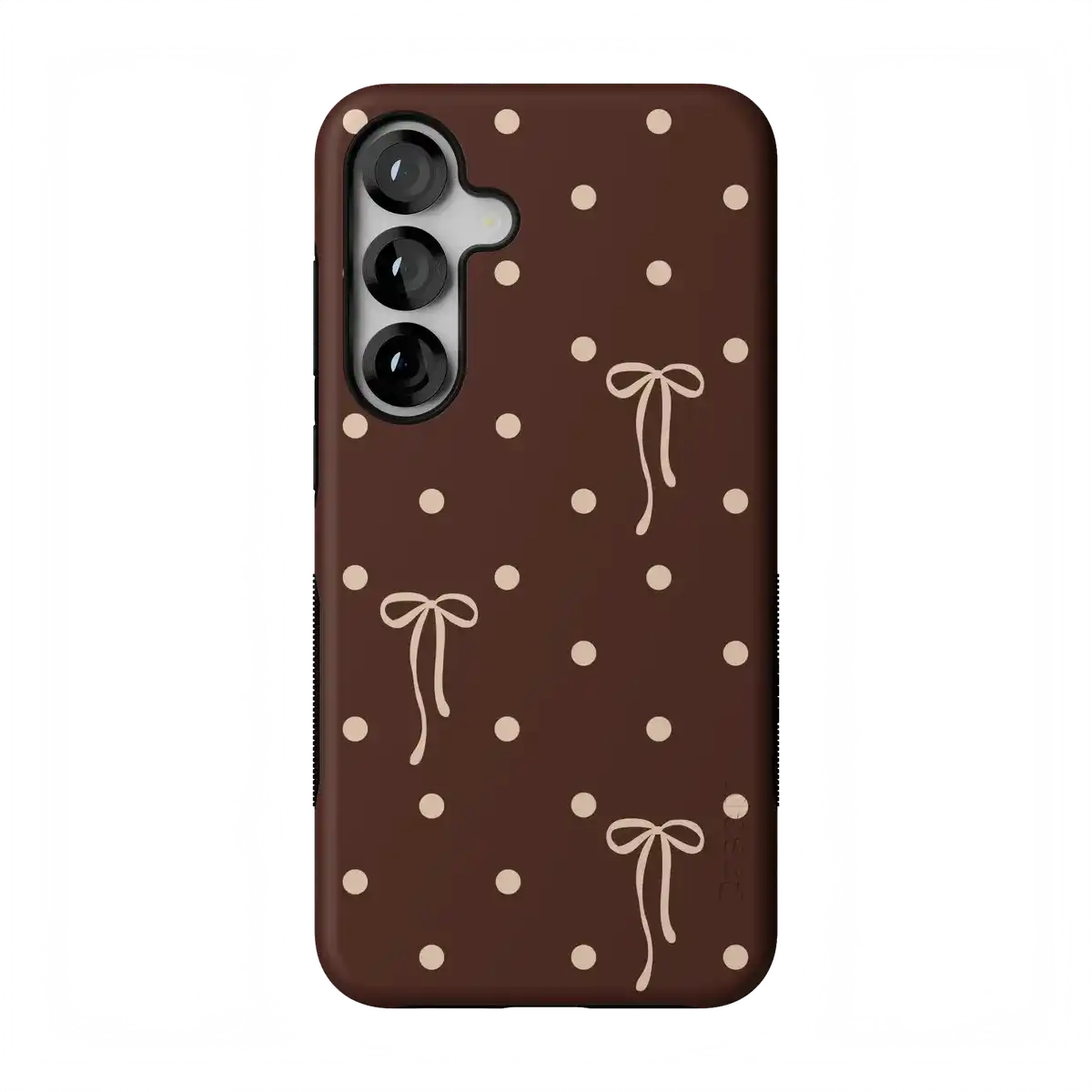 Teddy Bows | Brown Polka Dot Case