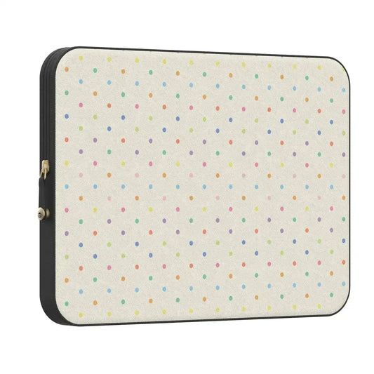 On the Dot | Rainbow Polka Dot Laptop Case