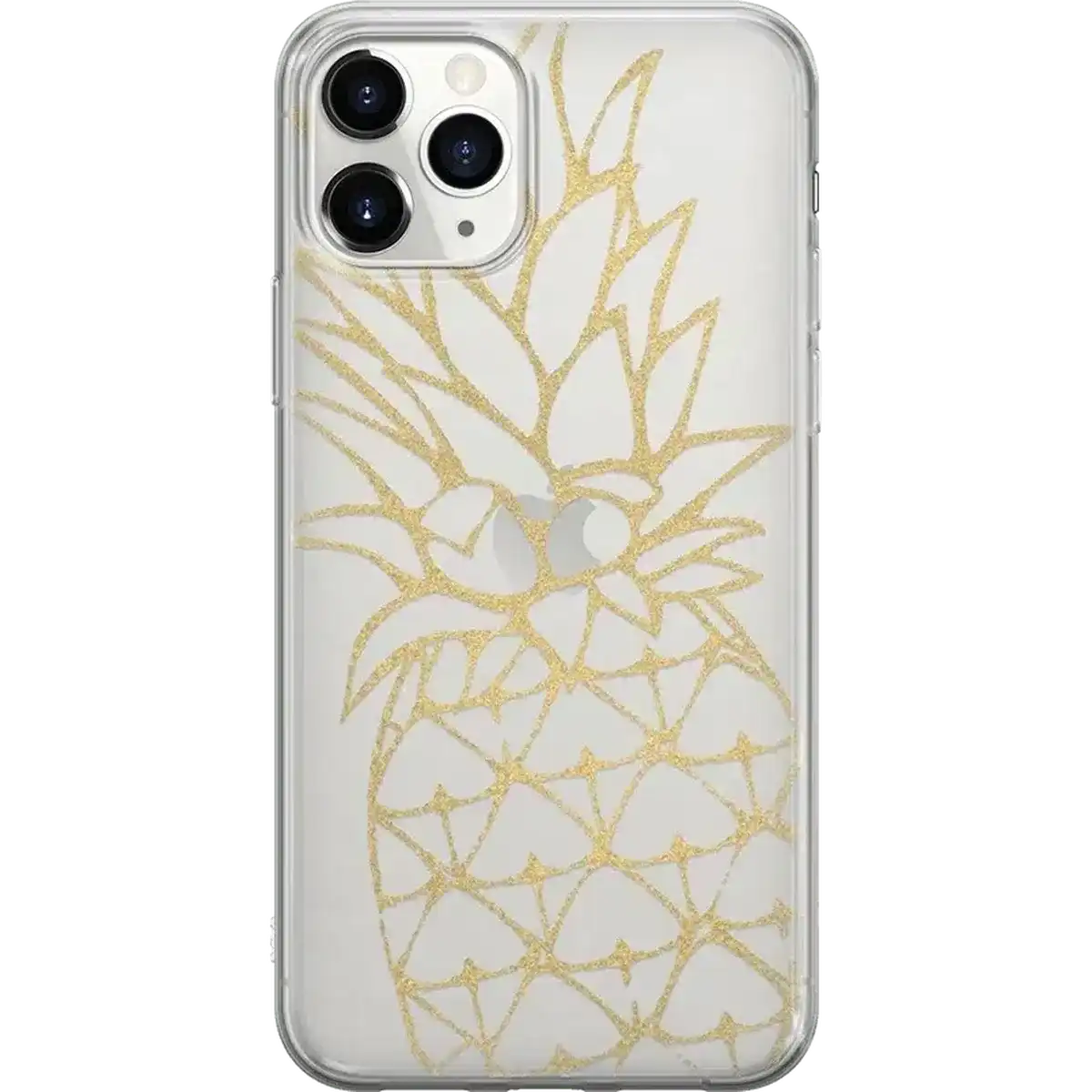 You're a Fine-Apple | Gold Pineapple Clear Case