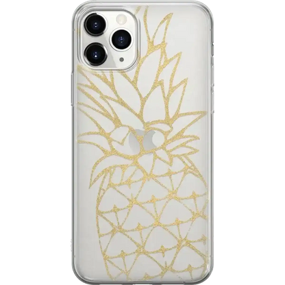 You're a Fine-Apple | Gold Pineapple Clear Case