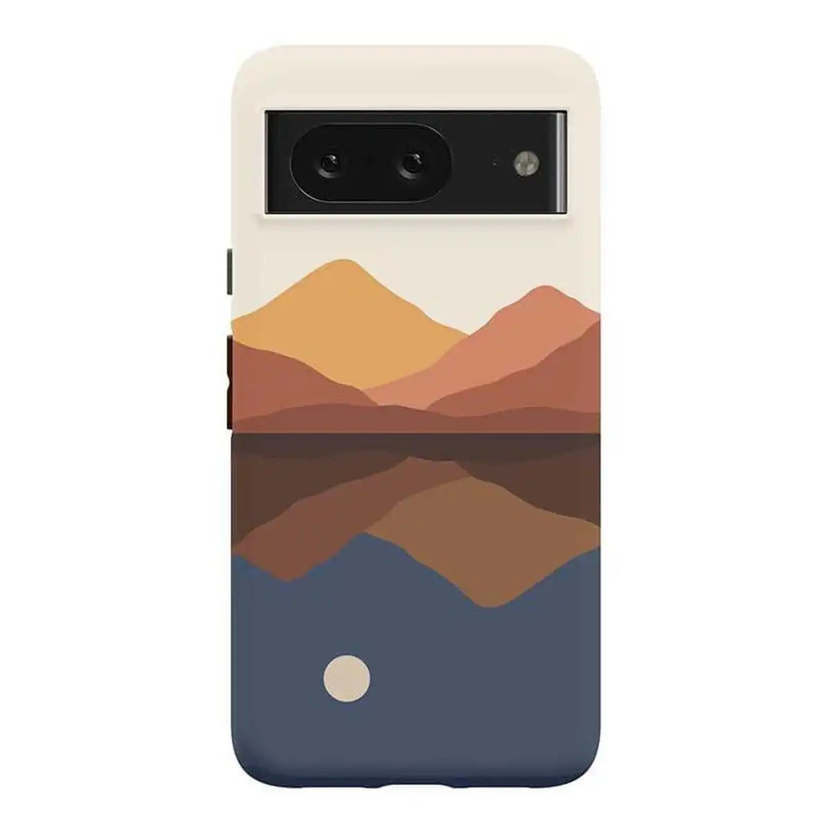 Opposites Attract | Day & Night Colorblock Mountains Google Pixel Case