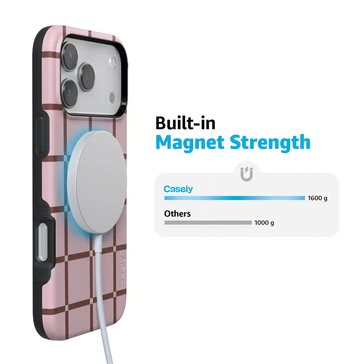 Uptown Gridlock | Pink Checkerboard Case