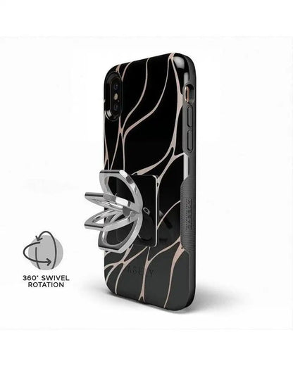 Classic Black iPhone Ring & Kickstand