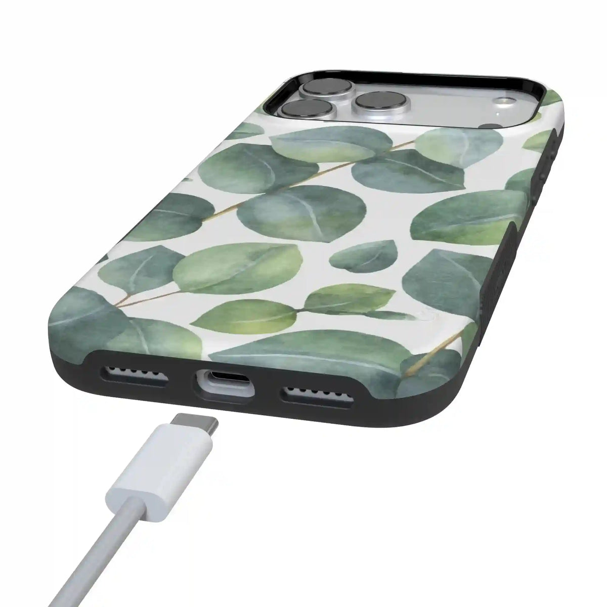 Leaf Me Alone | Green Floral Print Case