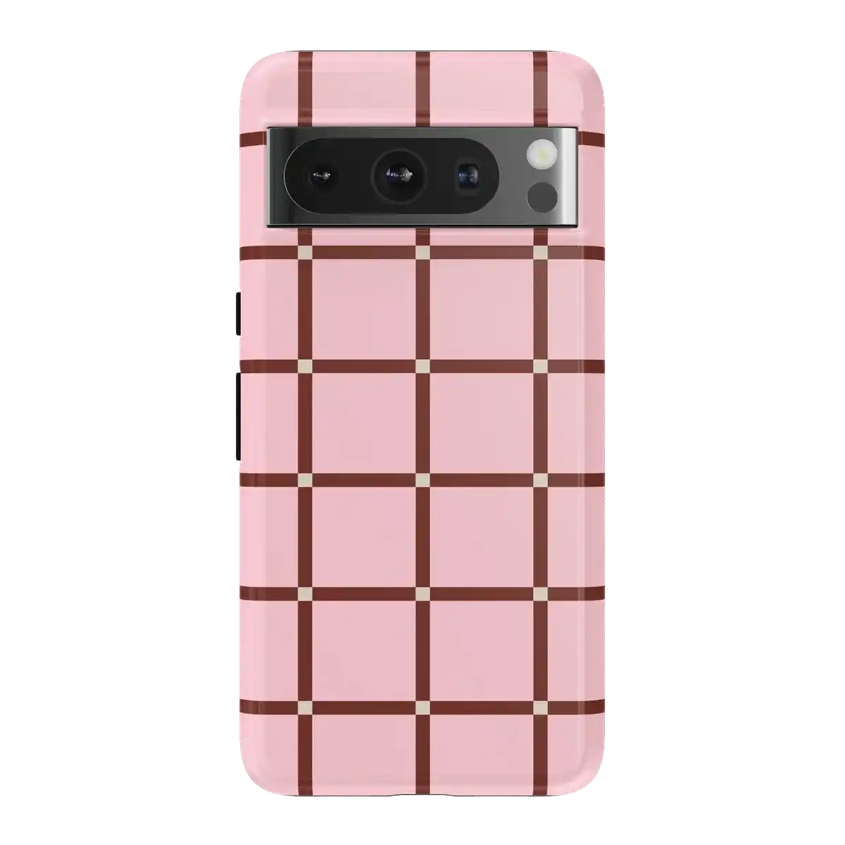 Uptown Gridlock | Pink Checkerboard Case