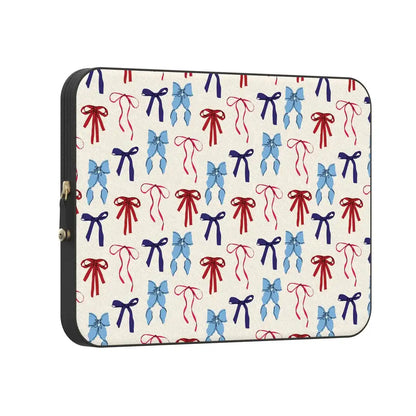 American Girlie | Red White & Blue Bows Laptop Case