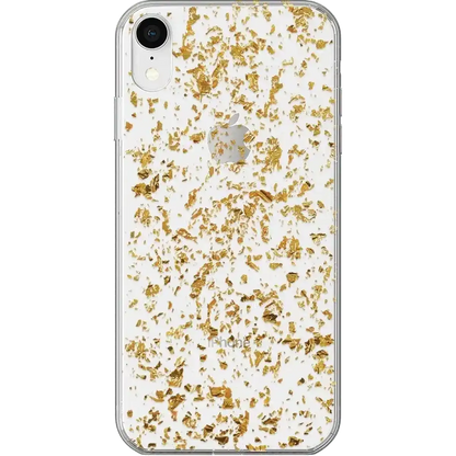 Morning Sparkle | Rose and Gold Flaked Clear Case