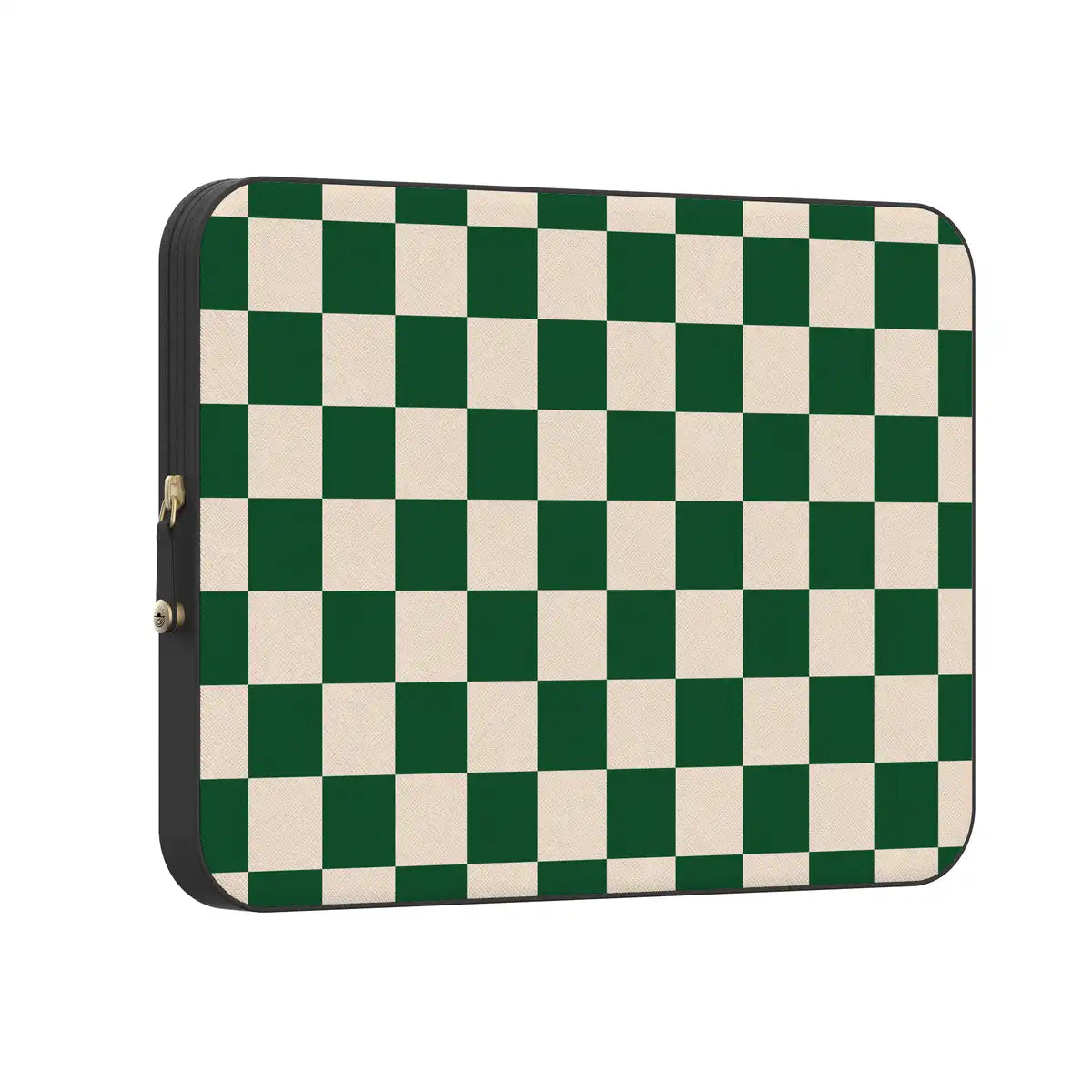 Fit Check | Green Checkerboard Laptop Case