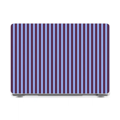 Perfect Stripes | Purple & Blue Stripes Laptop Shell
