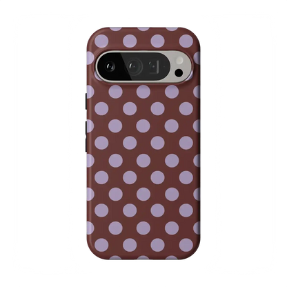 Spotted in SoHo | Burgundy Polka Dot Case