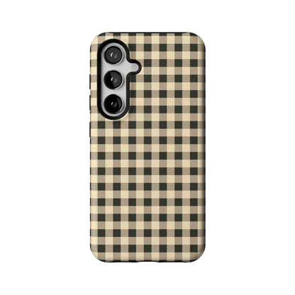 Cedar Lane | Black & Cream Gingham Case