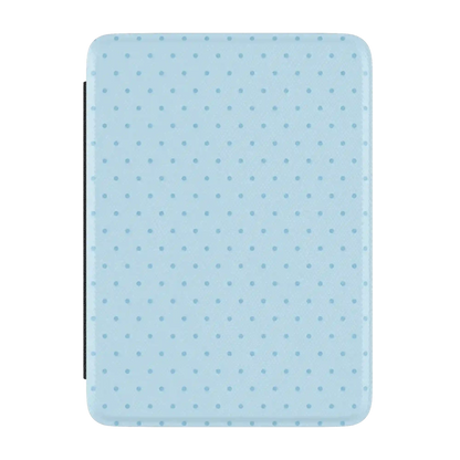 On the Dot | Blue Monochrome Polka Dot Kindle Case